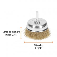 ESCOBILLA TRUPER DE COPA P/TALAD.GRUESA 2.3/4" #CO-3 (11572)