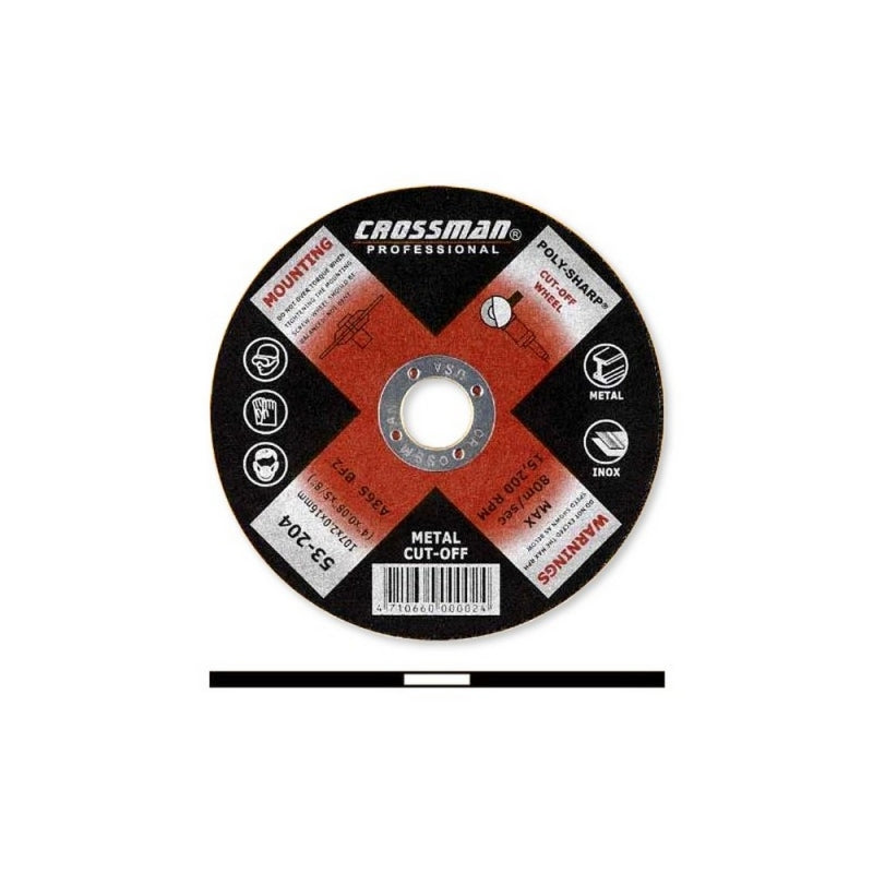 DISCO CORTAR CROSSMAN 115 X 1,6 X 22,2 MM - #53245