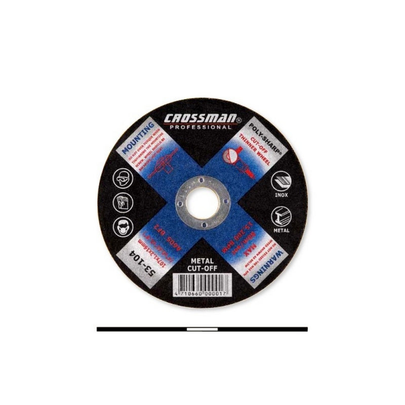 DISCO CORTAR CROSSMAN 180 X 1,6 X 22,2 MM # 53-107