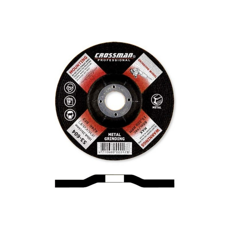 DISCO DESBASTAR METAL CROSSMAN 115X6,35X22,2MM #53645