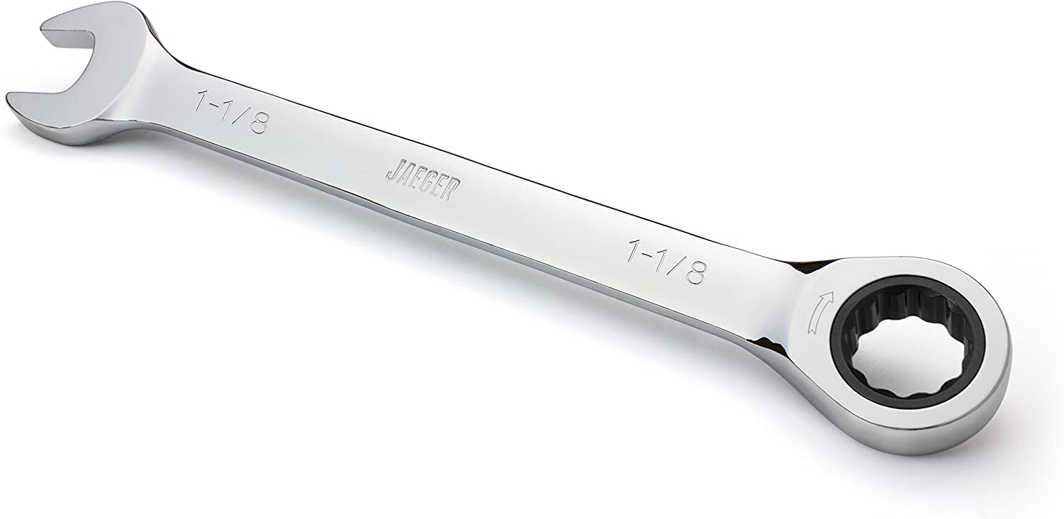 Llave punta corona de 1 1/8" con chicharra SAE pulgadas Jaeger