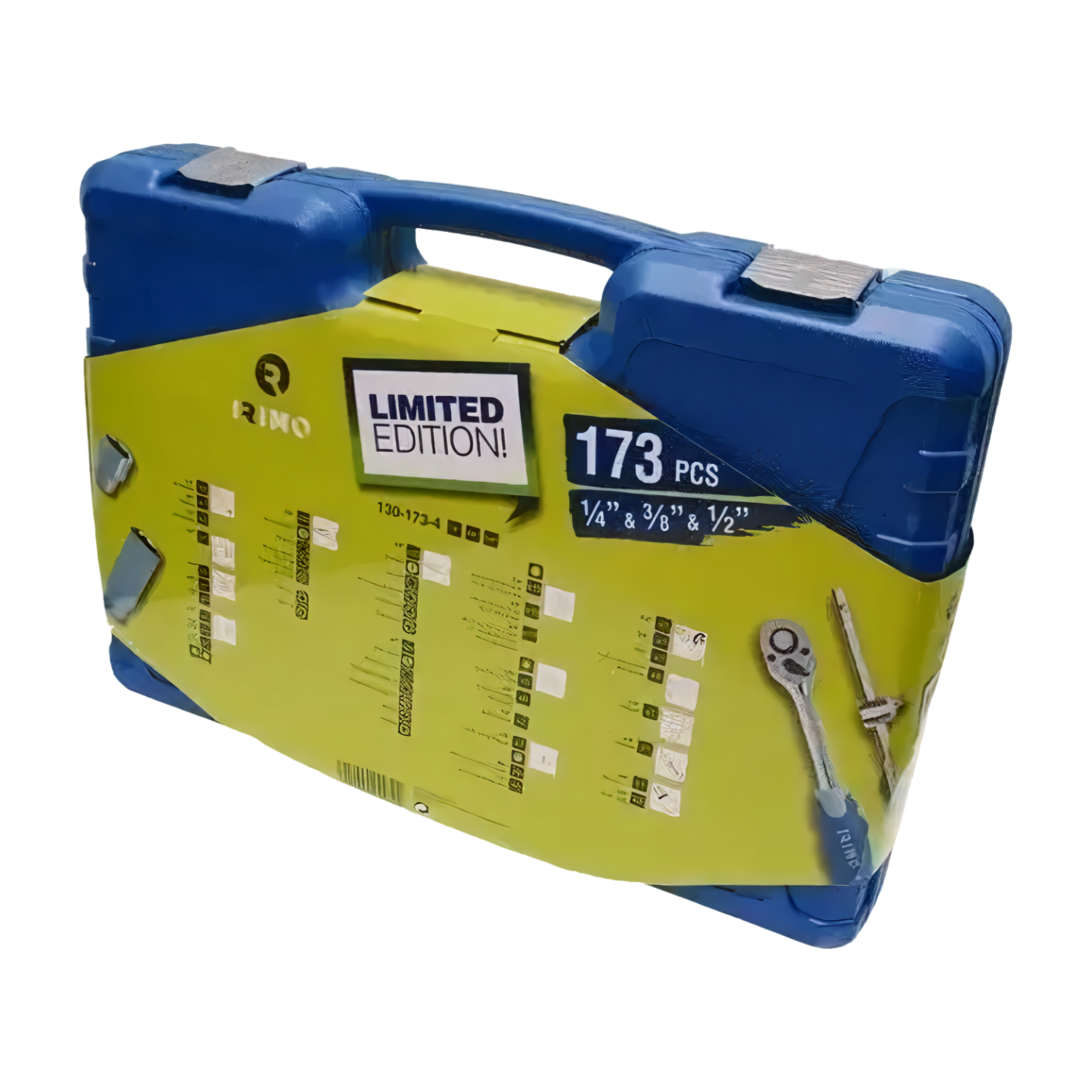 Set de dados 1/4" 3/8" 1/2" 173 piezas Irimo
