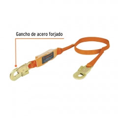 CUERDA SEGURIDAD TRUPER C/AMORTIGUADOR IMPACTO # CAB-5430-18 1,8 MT. (14446)