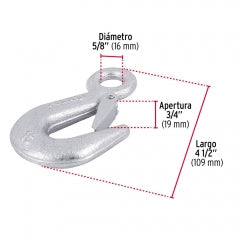 GANCHO TRUPER C/SEGURO 5/8" #GANES-5/8 (44076)
