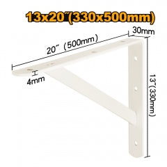 ESCUADRA ESTANTE INGCO REFORZADA BLANCA 330X500 MM # IHDSB1320