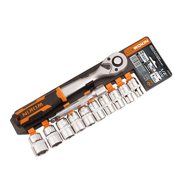 Juego de dados con chicharra 1/2" 12 piezas Wokin