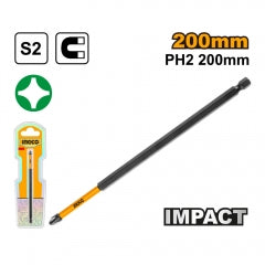 PUNTA INGCO IMPACTO PH2 200MM IMANTADA # SDBIM71PH2200