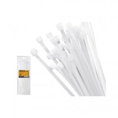 AMARRA PLASTICA INGCO BLANCA BOLSA 100 PZAS. LARGO 720 MM # HCT72090(OF)