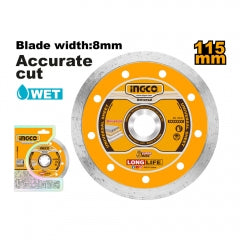 DISCO DIAMANTADO INGCO HUMEDO 115(4-1/2")X22.2mm # DMD021152
