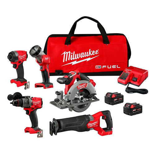 KIT 5 HERRAMIENTAS INALAMBRICAS FUEL MILWAUKEE 3697-25