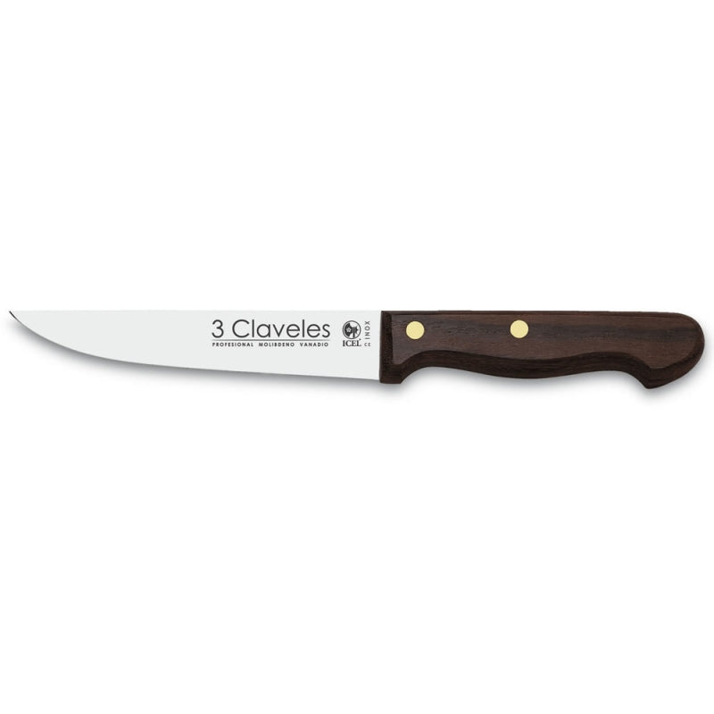 CUCHILLO TRES CLAVELES # 1035 INOX MGO MAD 13,5CM COCINA