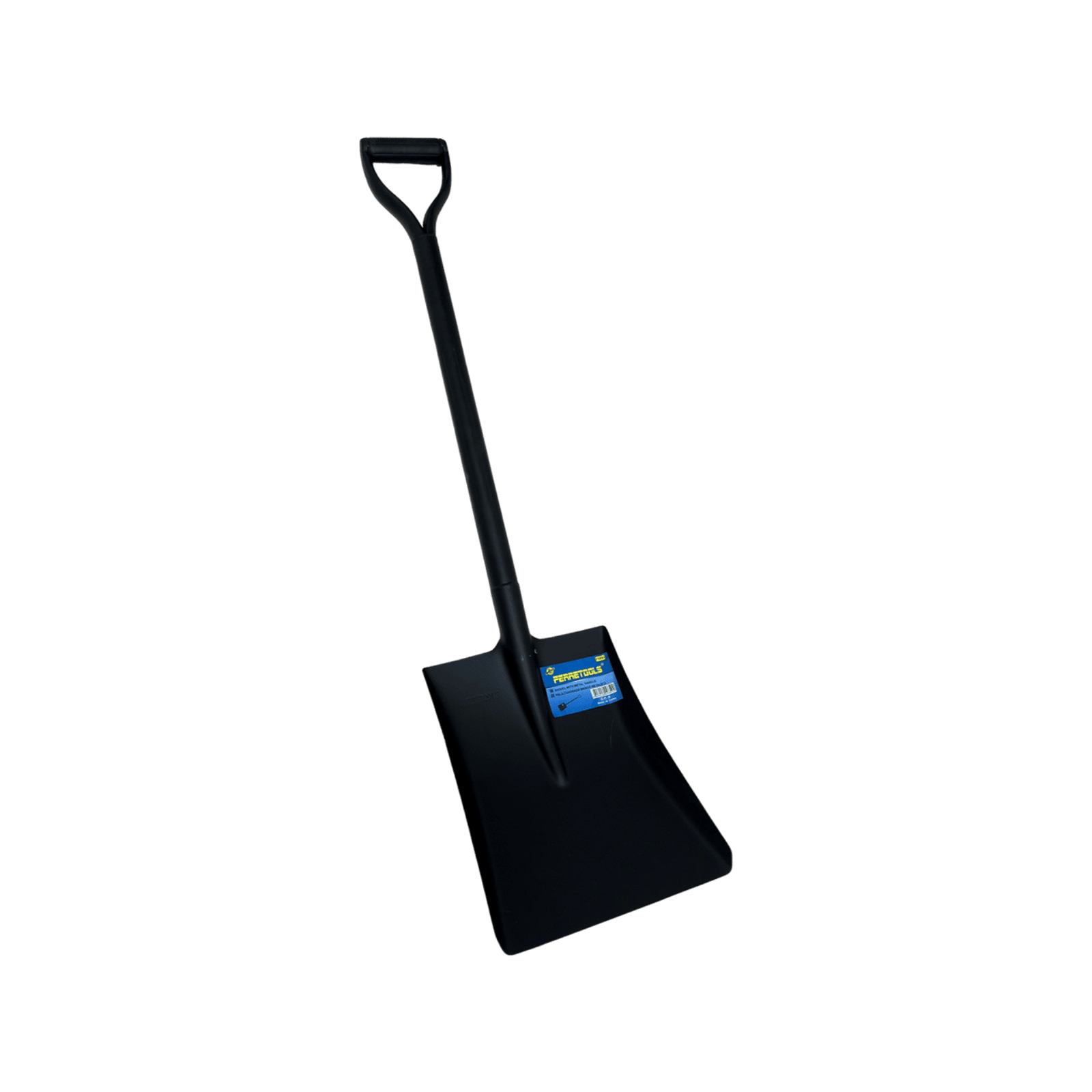Pala carbonera metálica punta cuadrada 1 m