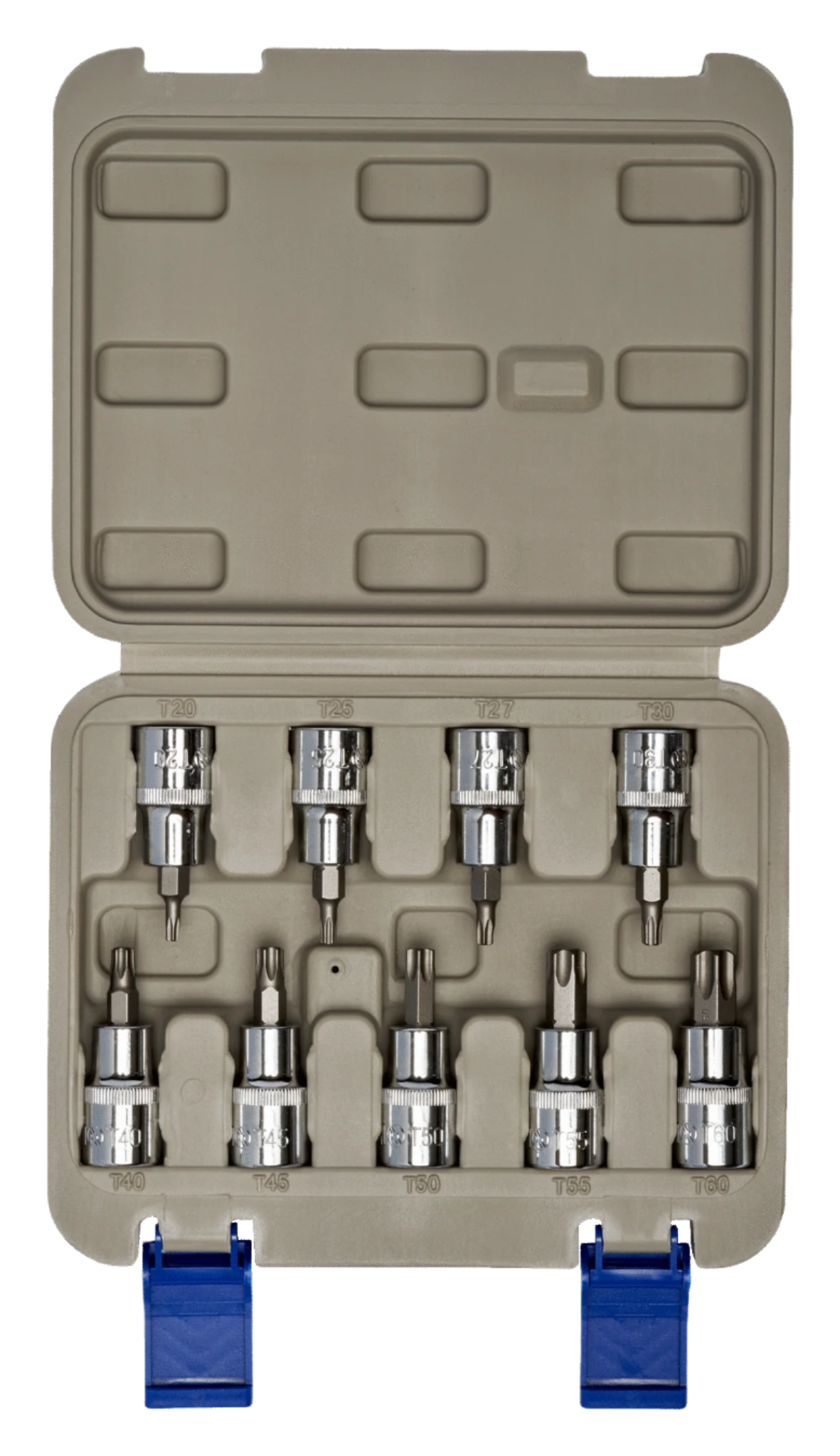 Set de dados con punta Torx 1/2" 9 piezas Irimo