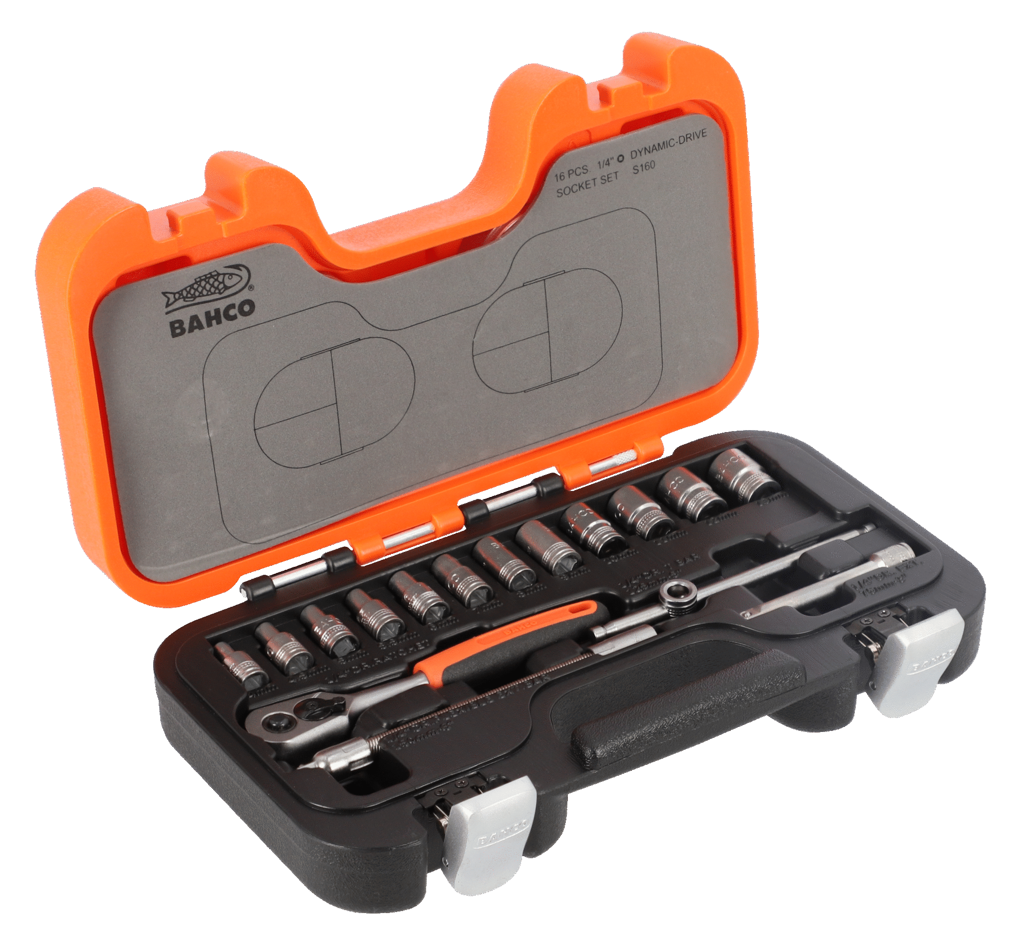 Juego De Dados 1/4" 4 - 13MM 16 Piezas BAHCO