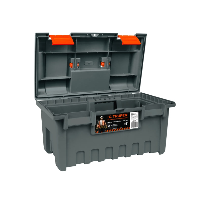 CAJA HERRAMIENTA TRUPER PLASTICA GRIS 19" # CHA-19NC ( CHA-19G) (11143)