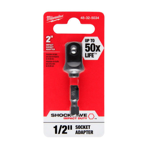 ADAPTADOR DE IMPACTO PARA DADO 1/2 MILWAUKEE 48-32-5034