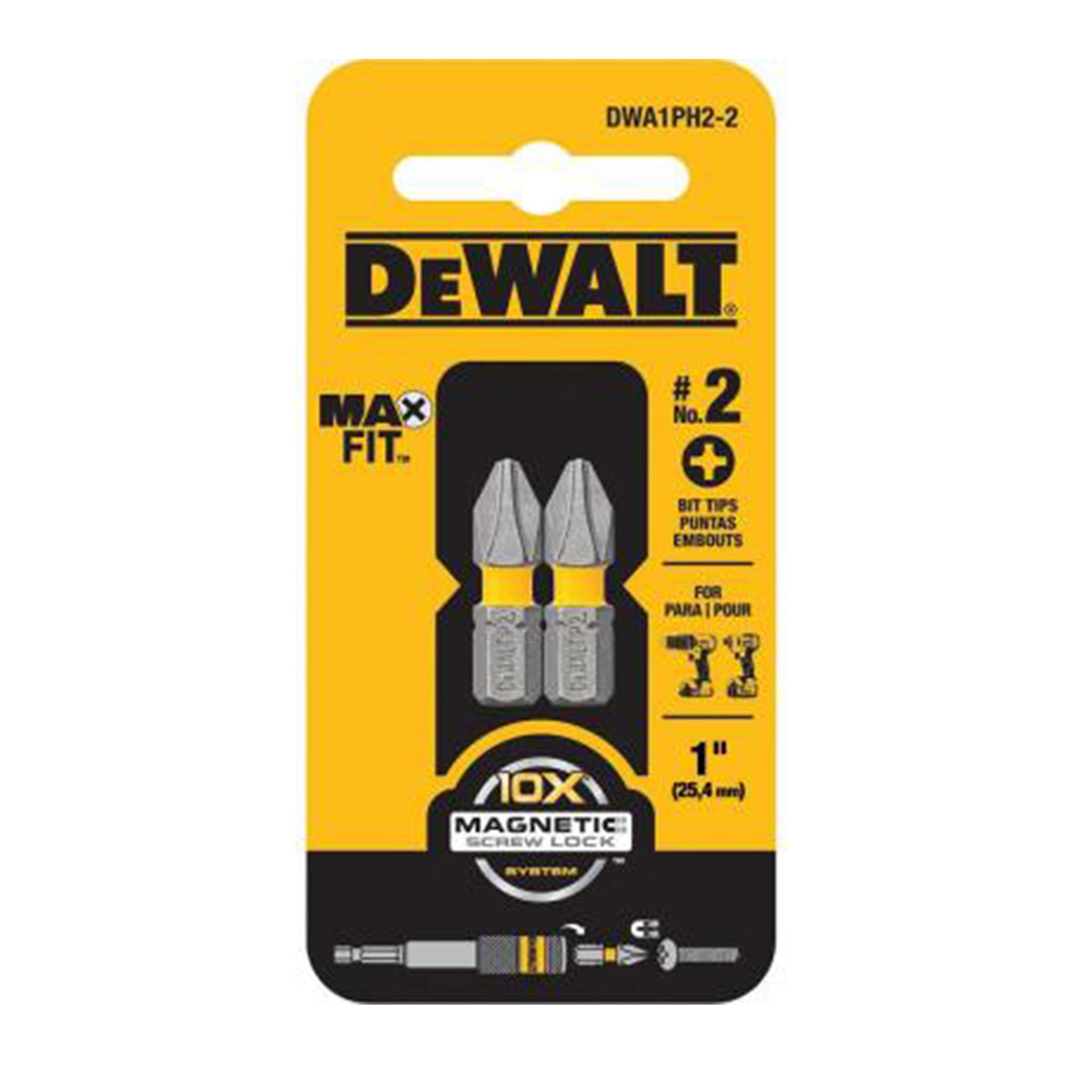 Set de puntas cruz PH2 magnéticas 2 piezas Dewalt