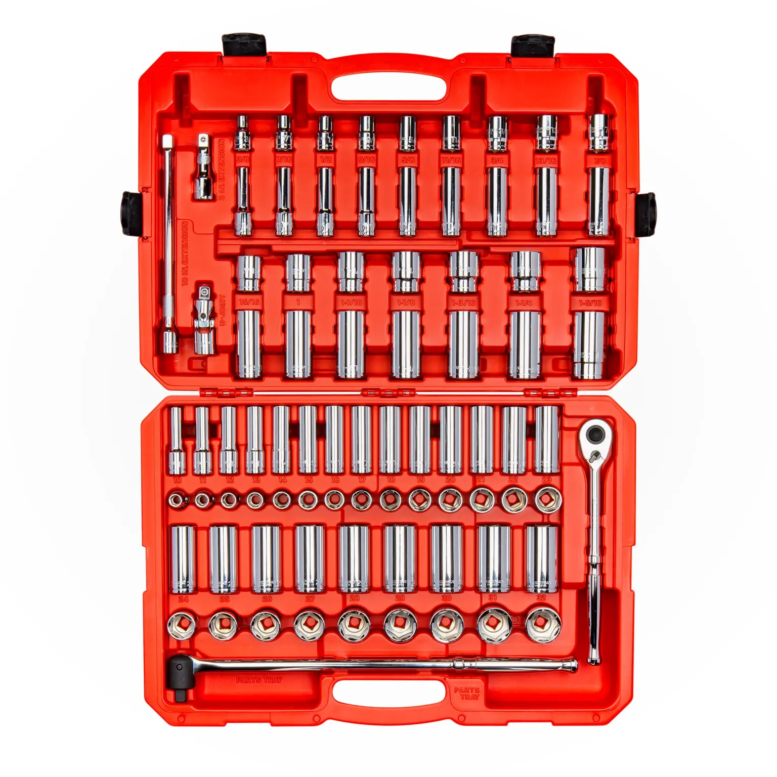 Set de dados con chicharra 1/2" SAE y métricas 83 piezas Tekton