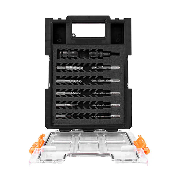 Broca piloto y extractor de pernos ETOP2 Set 12 pcs