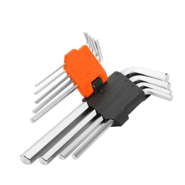 Set de llaves Allen brazo largo 9 piezas Wokin