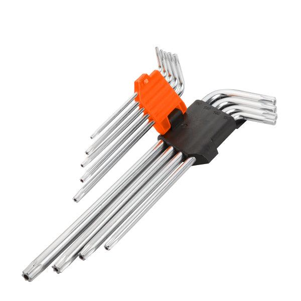 Set de llaves TORX brazo extra largo 9 piezas Wokin