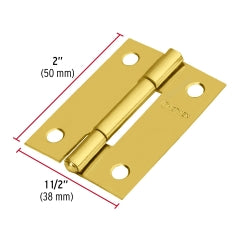 BISAGRA HERMEX-TRUPER ACERO LATONADO 2 x 1.1/2" #BR-201(BI-20L) 20UNI. (43194)
