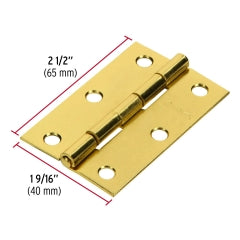 BISAGRA HERMEX-TRUPER ACERO LATONADO 2.1/2 x 1.5/8" #BR-251(BI-25L) 20UNI. (43195)