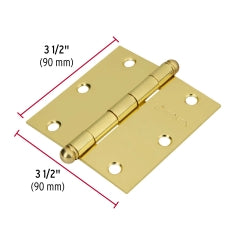 BISAGRA HERMEX-TRUPER ACERO BRONCEADO 3.1/2" X 3.1/2" #BC-351R(BIC-35L-R) 10UNI. (43233)