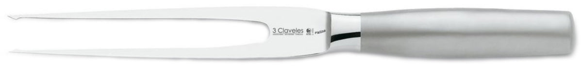 TENEDOR TRES CLAVELES # 1620 INOX.FORJ.PLATINA 20 CMS(OF)