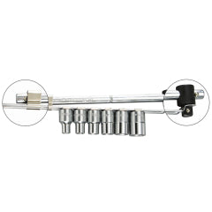 LLAVE HANS 1/2" DR 6 PTAS.C/ MGO.CORREDIZO JGO. 7 PZS. # 46144 (OF)