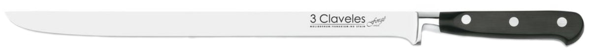 CUCHILLO TRES CLAVELES # 1579 INOX 30 CMS JAMONERO(OF)