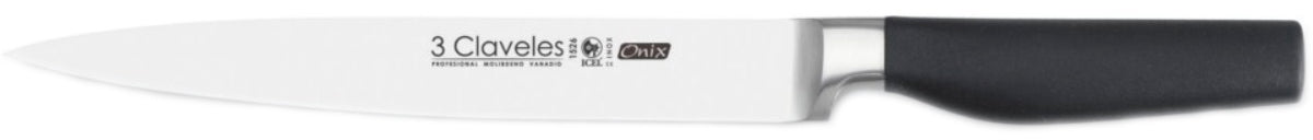 CUCHILLO TRES CLAVELES # 1526 INOX MGO MOLIB. VANADIO 20 CM TRINCHAR(OF)