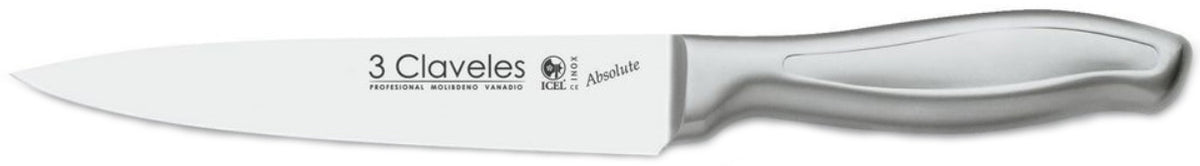 CUCHILLO TRES CLAVELES # 1482 ACERO INOX COCINA 15 CMS(OF)
