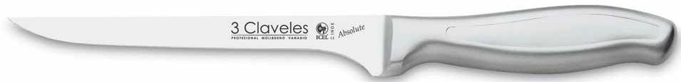 CUCHILLO TRES CLAVELES INOX. # 1496 ABSOLUTE DESHUESAR 15 CMS(OF)