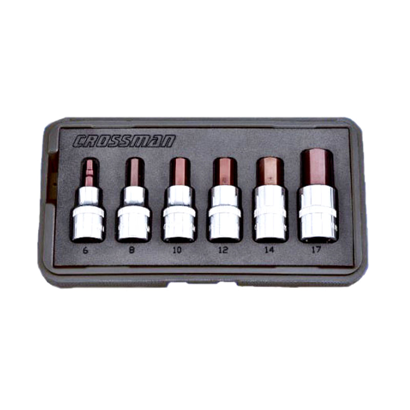 DADO CROSSMAN 1/2" DR PUNTA HEXAGONAL JGO. 6 PZS. # 87-096