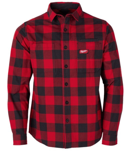 CAMISA FRANELA GRIDIRON ROJA TALLA XL MILWAUKEE