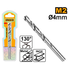 BROCA PARA METAL HSS M2 INGCO 4 MM # DBT11300401