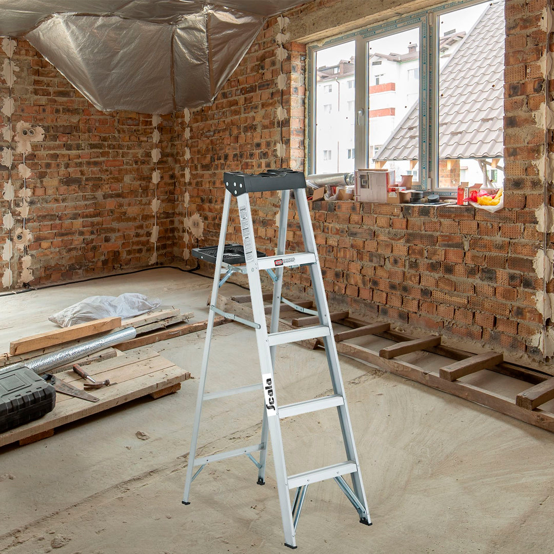 ESCALERA ALUMINIO TIJERA 5 PELDA OS 90 KG CUPRUM