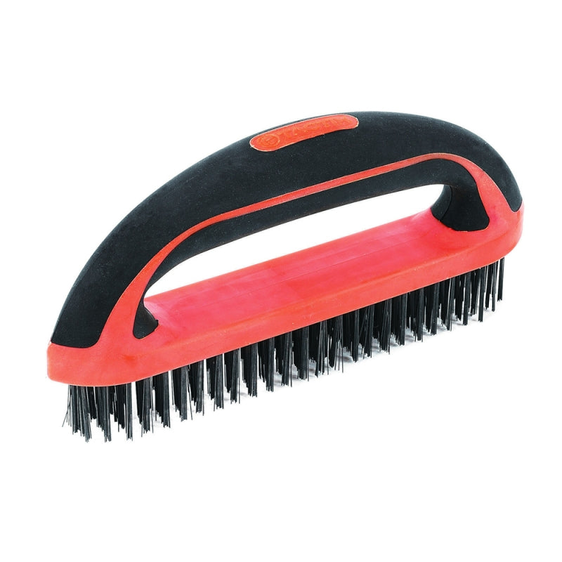 CEPILLO # 315039 7.1/4 (210 MM) CERDA ALAMBRE C/MANGO EN D - TACTIX