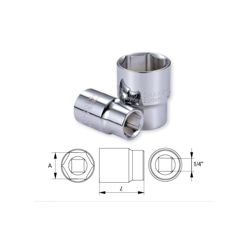 DADO CROSSMAN 1/4 DR 6 PTA. 14 MM # 96-114