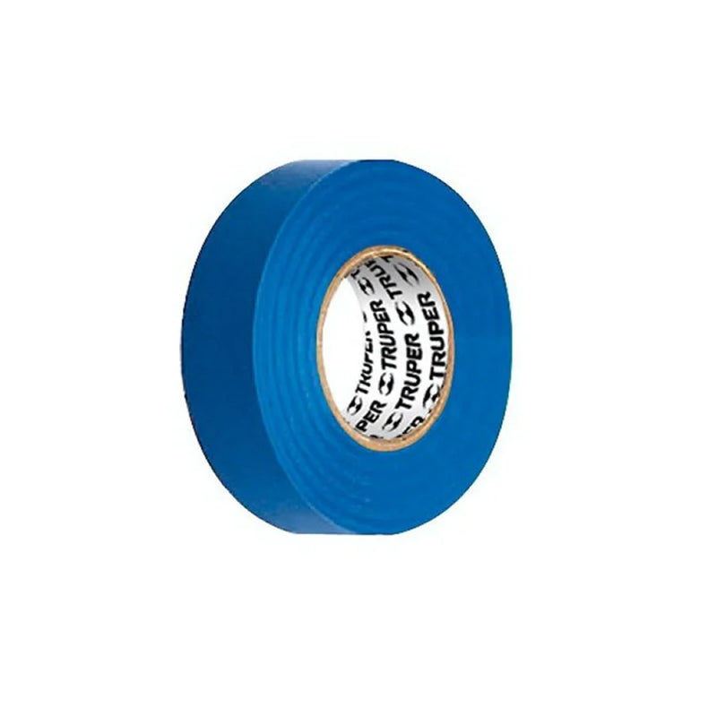 HUINCHA AISLADORA TRUPER 19MMX18M AZUL # M-33Z (PQTE 8 ROLLOS) (12505)