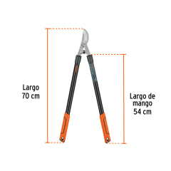 TIJERA TRUPER CORTAR RAMAS MANGO CON GRIP 70 CMS # TB-122 (18399)
