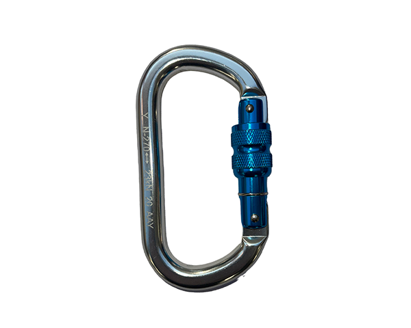 Mosquetón Carabinero Aluminio Seguro Rosca 23kN