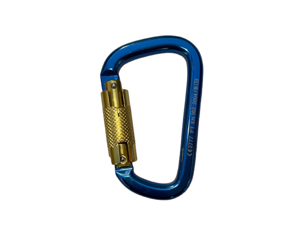 Mosquetón Carabinero Aluminio Seguro Rosca 25kN