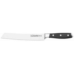 CUCHILLO TRES CLAVELES # 1537 INOX FORJADO PANERO TOLEDO 20 CM (OF)