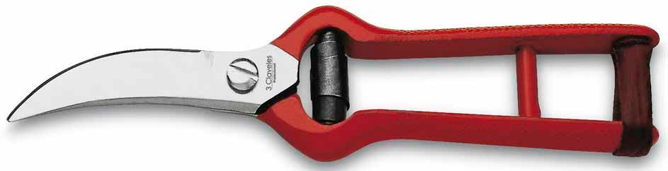 TIJERA TRES CLAVELES # 3253 - 8" P/CORTAR AJOS CURVA PROFESIONAL(OF)