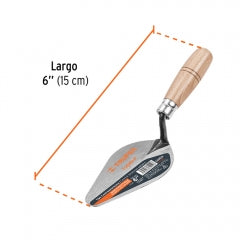 PLANA ALBANIL TRUPER PUNTA REDONDA 6" FORJADA #CT-6C (13003)