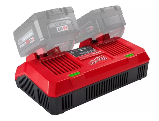 Cargador rápido doble M18 carga simultánea Milwaukee