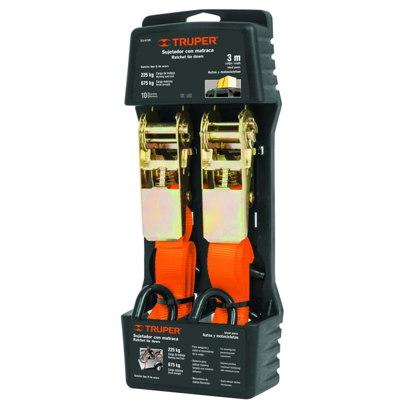 ESLINGA TRUPER 2 PZS. 3 MT X 1" CARGA MAXIMA 675 KG. # SU-675R (19281)