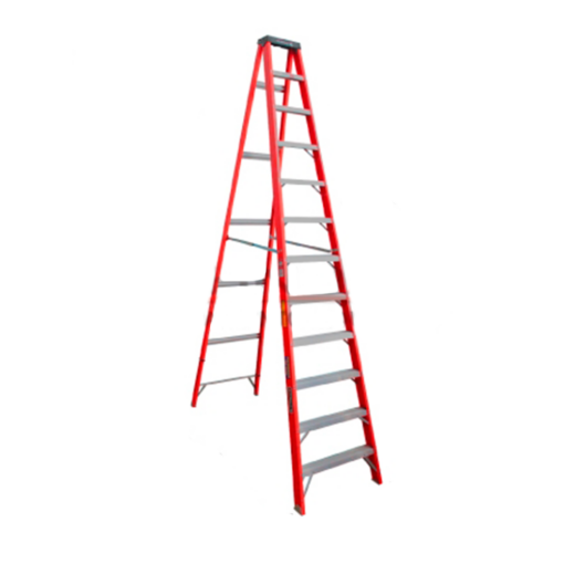 ESCALERA FIBRA VIDRIO TIJERA 12 PELDA OS 225KG CUPRUM